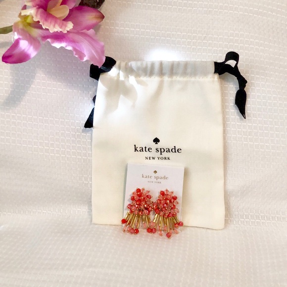 Kate Spade ♠️ Gold-Tone Bead Cluster Stud Earrings - Picture 2 of 8